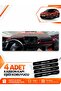 Citroen C4 Without Display (2020-2026) Compatible Front Dashboard Protection Cover - Black-Red - Ci001