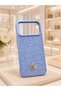 iPhone 18Promax Case with Full Stone Finish in Burgundy and Ice Blue Colors - 3
