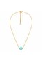 Elira Natural Stone Steel Ghost Necklace - 5