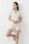 Women's Relaxed Elastic Multi-Color Pajama Set - 4