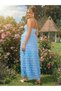 Rochie maxi, albastru - 2