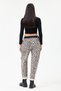 Women's Beige Italian Large Size Leopard Patterned Lycra Carrot Pants 40 - 50 Size - 4