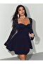 Rochie mini, bleumarin - 4