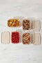 Set of 5 Rectangular Storage Containers 2000 ml Refrigerator Organizer Freezer Compatible - 2