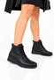 1000Ladies Genuine Leather Adjustable Lace-Up Flat Heeled Daily Comfortable Zippered Women's Ankle Boots Real Leather - 6