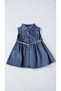 Vrl Ki̇ds 0182 Navy Blue White Starry Belted Dress - 2