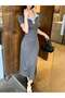 Rochie maxi, gri - 3