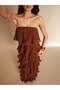 Rochie maxi, maro - 5