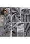 Bysen Urban Gray Zippered Hooded Sweatshirt Unisex Thick 3 Thread