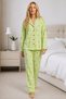 Women's Home Wear Comfortable Green Pajama Set 4660 - 4