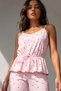 Women's Regular Cut Seasonless Pink Pajama Set - 3
