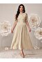 Set rochie și bolero, crem - 8