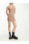 Rochie mini, bej