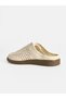 Vizyon New Season Beige Lace-Up Women's Slippers - 4