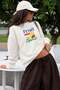 Women's Premium Fabric 3 Thread Raised Fruit Print Sweatshirt