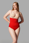 Night Red High Waisted Shaping Belly and Waist Corset 1050 - 3
