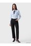Two Mt Shop Quality Black Denim Straight Wideleg Elastic Waist Wide Leg Women's Jean Pants