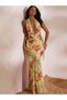 Rochie maxi, mix culori