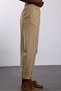 Camel Front Stitched Barrel Pants 031750 - 5