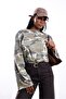 Khaki Camouflage Patterned Long Sleeve T-Shirt 0215 - 2