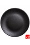 Tabak Evi Graphite Porcelain Black Cake Plate 21cm 2 Pieces