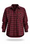 Red Plaid Pattern Pocketed Shirt 3312