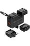 Q2618 GaN 65W Fast Charging Universal Travel Fast Charger comes with its own EU pin adapter With USB-C To USB-C Cable - Black