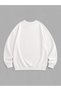 Women's White Watercolor Tiger Lily Floral Crew Neck Sweatshirt - 3