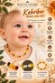 Amber Baby Necklace & Bracelet Multicolor Original Natural Amber Set - 4
