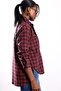 Red Plaid Pattern Pocketed Shirt 3312 - 5