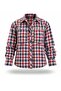 Red Staple Detailed Plaid Pattern Shirt 19053