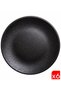 Tabak Evi Graphite Porcelain Black Cake Plate 21cm Set of 6