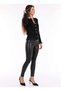 Women's Faux Leather Leggings with Velvet Lining - 5