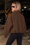 Lorven Oversize High Collar Bomber Viral Women's Jacket - 3