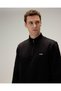 6Wm1010-Bk Men's Zippered Sweatshirt, Black. - 2