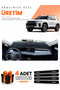 Ssangyong Kgm Torres (2023-2026) Compatible Torpedo Protection Cover Auto Cover - Black-Blue - Ss002