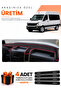 Volkswagen Crafter (2012-2019) Compatible Dashboard Protection Cover Auto Cover - Black-Red - Vw032