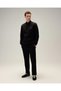 6Wm1010-Bk Men's Zippered Sweatshirt, Black. - 3