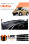Ford Connect (2002-2008) Compatible Dashboard Protection Cover Auto Cover - Black-Grey - Fo016