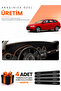 Audi A3 (2004-2008) Compatible Dashboard Protection Cover Auto Cover - Black-Brown - Au002