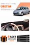 Nissan Micra March (2005-2010) Compatible Torpedo Protection Cover Auto Cover - Black-Red - Ni007