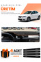 Seat Toledo (2013-2017) Compatible Dashboard Protection Cover Auto Cover - Black-Brown - Se007