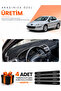 Peugeot 407 (2004-2010) Compatible Dashboard Protection Cover Auto Cover - Black-Grey - Pe018