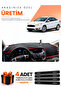 Ford Focus 3.5 Sedan (2014-2018) Compatible Dashboard Protection Cover Auto Cover - Black-Red - Fo012