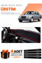 Mercedes W124 (1984-1995) Compatible Dashboard Protection Cover Auto Cover - Black-Red - Mb011