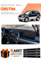 Suzuki Grand Vitara (2003-2006) Compatible Dashboard Protection Cover Auto Cover - Black-Blue - Sz004