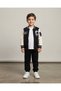Boy's Seasonal College Jacket with C Embroidery, 6-7-8-9-10 Years Old, Cotton Compact 2-Piece Tracksuit Set