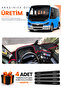 Karsan Jest (2013-2020) Compatible Torpedo Protection Cover Auto Cover - Black-Red - Kr001