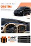 Mercedes Vi̇to W447 (2014-2021) Compatible Torpedo Protection Cover Auto Cover - Black-Blue - Mb026