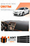 Mazda 6 (2007-2013) Compatible Dashboard Protection Cover Auto Cover - Black-Brown - Ma007